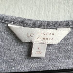 LC Lauren Conrad Gray Short Sleeve Tee